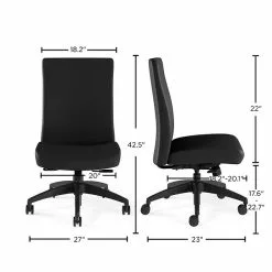 Union & Scale™ Workplace2.0™ Task Chair Upholstered, Armless, Black Vinyl Synchro Tilt (54167) -Office Chairs Sale 364E606D 8C57 4C7A 9AB24FDC259FDB23 s7