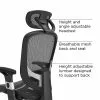 Union & Scale Quill Brand® Hyken Mesh Task Chair, Black (23481-CC)