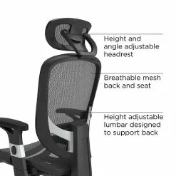 Union & Scale Quill Brand® Hyken Mesh Task Chair, Black (23481-CC)