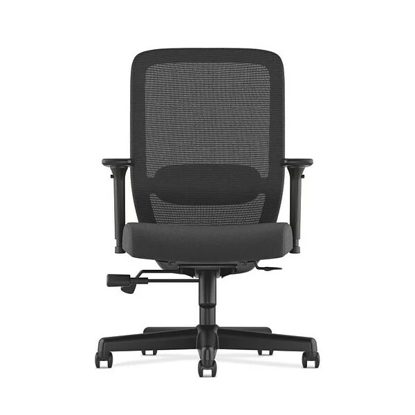 HON® HON Exposure Mesh High-Back Task Chair, Synchro-Tilt, Lumbar, Seat Glide, 2-Way Arms, Black Fabric (BSXVL721LH10) 2 HON® HON Exposure Mesh High-Back Task Chair, Synchro-Tilt, Lumbar, Seat Glide, 2-Way Arms, Black Fabric (BSXVL721LH10) - Image 2