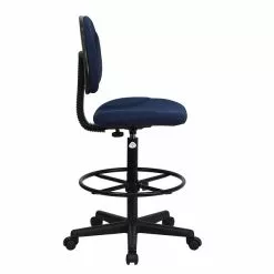 Flash Furniture Mid Back Fabric Ergonomic Drafting Stool, Navy Blue (BT659NVY) -Office Chairs Sale AF416BF8 85CD 4BAF A7672D8F217F51AD s7