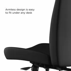 Union & Scale™ Workplace2.0™ Task Chair Upholstered, Armless, Black Vinyl Synchro Tilt (54167) -Office Chairs Sale B56DE285 F8D1 41D4 A0496591440097A9 s7