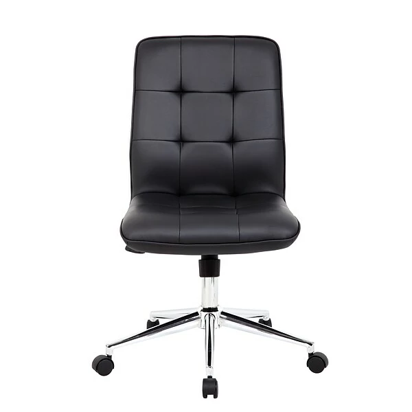Boss Office Products Boss Millennial Modern Faux Leather Computer And Desk Chair, Black (B330-BK) 3 Boss Office Products Boss Millennial Modern Faux Leather Computer And Desk Chair, Black (B330-BK) - Image 3