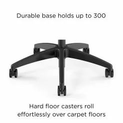 Union & Scale™ Workplace2.0™ Task Chair Upholstered, Armless, Black Vinyl Synchro Tilt (54167) -Office Chairs Sale FECF2425 4F8A 45F1 848F8C30ECAF349A s7