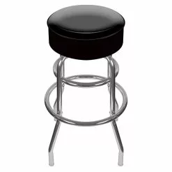 Trademark Global Trademark 30" High Grade Padded Swivel Bar Stool, Black