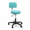 Brandt Econobuoy 13422 14" Pneumatic Stool With Backrest, Aqua
