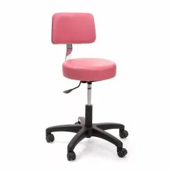 Brandt Econobuoy 13422 14" Pneumatic Stool With Backrest, Tea Rose