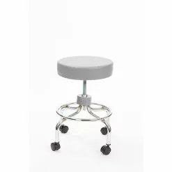 Brandt 22211 Revolving Stool With Footrest, Dove Gray