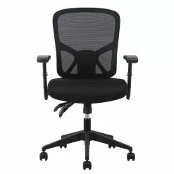 Essentials By OFM ESS-3050 Mesh Task Chair Adjustable Arms, Black