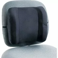 Safco® Remedease High Profile Backrest, Black, 12 1/2"H X 13"W X 4 1/2"D