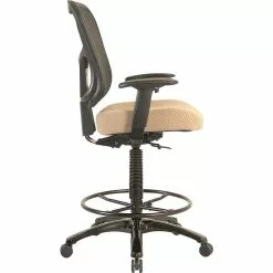 Tempur-Pedic® TP8200 Ergonomic Fabric Mid-Back Drafting Stool, Beige