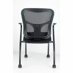Raynor Eurotech Fabric Seat Flip Nesting Chair, With Arm, Black, 2/Carton -Office Chairs Sale s0643621 s7