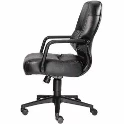 HON® 2090 Series Leather Executive Mid-Back Chair, Black -Office Chairs Sale s0835567 s7