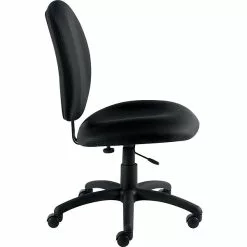 Global Offices To Go® Fabric Armless Task Chair, Black (OTG11650-QL10)