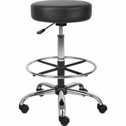 Boss Office Products Boss® CareSoft Medical/Drafting Stool; Black
