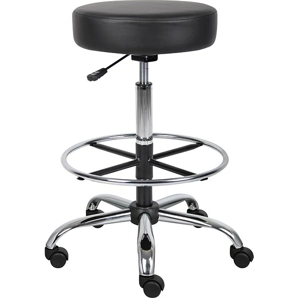 Boss Office Products Boss® CareSoft Medical/Drafting Stool; Black 1 Boss Office Products Boss® CareSoft Medical/Drafting Stool; Black