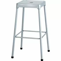 Safco Bar Steel Back Nylon Backless Stool, Silver (6606SL)