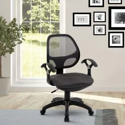 Techni Mobili Mid-Back Mesh Task Chair, Black -Office Chairs Sale s1117892 s7
