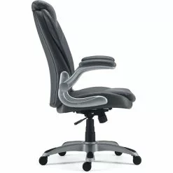 Quill Brand® Sorina Bonded Leather Chair, Grey (53253)