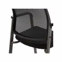 Union & Scale™ Prestige Esler Casual Fabric/Mesh Drafting Stool, Black (UN28356) -Office Chairs Sale s1196779 s7