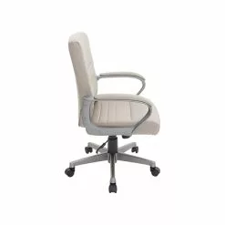 Staples Quill Brand® Tervina Luxura Mid-Back Manager Chair, Cream (56905) -Office Chairs Sale s1197689 s7