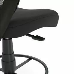 Union & Scale Essentials™ Mesh Back Fabric Drafting Stool, Black (UN59386) -Office Chairs Sale s1198875 s7