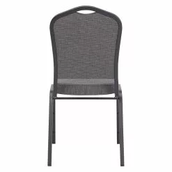 National Public Seating NPS 9300 Series Deluxe Fabric Upholstered Stack Chair, Natural Graystone/Black Sandtex, 4 Pack (9362-BT/4) -Office Chairs Sale sp105967425 s7