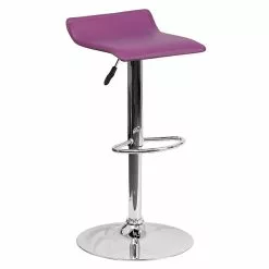 Belnick Flash Furniture 15" X 15" Vinyl Adjustable Height Bar Stool W/Chrome Base, Purple 11 Belnick Flash Furniture 15" X 15" Vinyl Adjustable Height Bar Stool W/Chrome Base, Purple -Office Chairs Sale sp109853462 s7