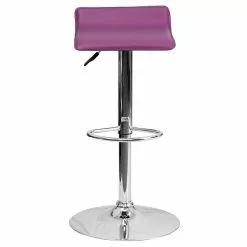 Belnick Flash Furniture 15" X 15" Vinyl Adjustable Height Bar Stool W/Chrome Base, Purple 13 Belnick Flash Furniture 15" X 15" Vinyl Adjustable Height Bar Stool W/Chrome Base, Purple -Office Chairs Sale sp109853464 s7