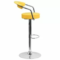 Flash Furniture 19 1/2" X 19 1/2" Vinyl Adjustable Height Bar Stool, Yellow -Office Chairs Sale sp109853500 s7