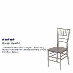 Flash Furniture HERCULES Series Resin Chiavari Chair (LEPEWTER) -Office Chairs Sale sp112116711 s7