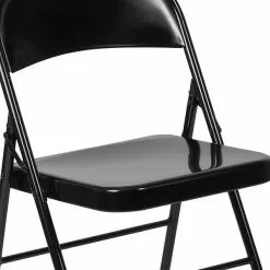 Flash Furniture HERCULES Series Metal Folding Chair, Black, 2/Pack (2BDF002BK) -Office Chairs Sale sp112116859 s7