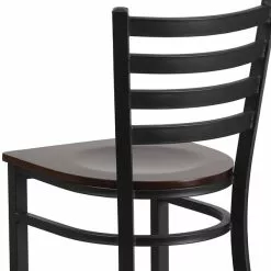 Flash Furniture Traditional Wood Restaurant Barstool With Back, Walnut (XUDG697BBARWAW) -Office Chairs Sale sp112224772 s7