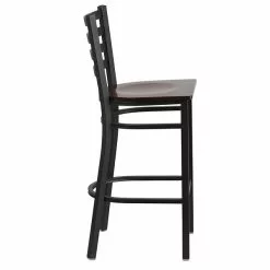 Flash Furniture Traditional Wood Restaurant Barstool With Back, Walnut (XUDG697BBARWAW) -Office Chairs Sale sp112224773 s7