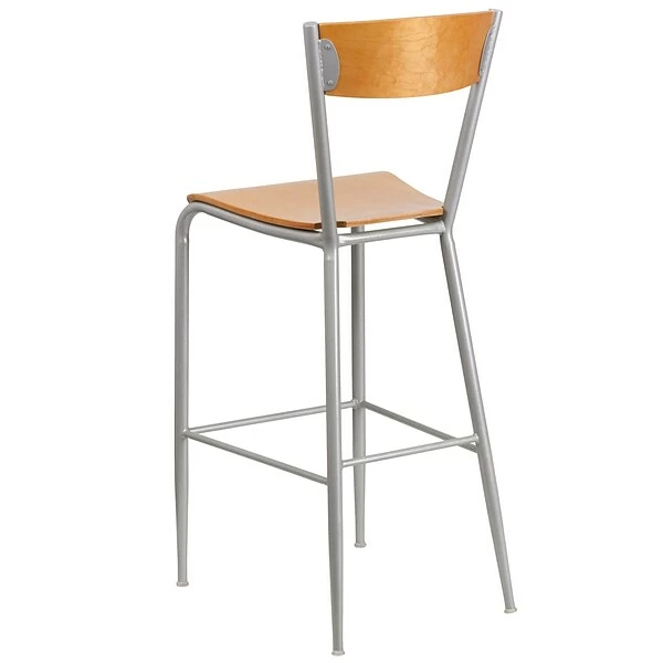 Flash Furniture Invincible Series Traditional Wood Restaurant Barstool, Natural (XUDG60218B) 5 Flash Furniture Invincible Series Traditional Wood Restaurant Barstool, Natural (XUDG60218B) - Image 5