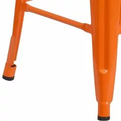 Flash Furniture Industrial Metal Restaurant Counter Height Stool, Orange (CH3132024OR) -Office Chairs Sale sp116164313 s7