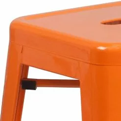 Flash Furniture Industrial Metal Restaurant Counter Height Stool, Orange (CH3132024OR) -Office Chairs Sale sp116164315 s7