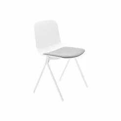 Poppin The Seating-On-Lock Mixed Materials Task Chair, White (107667)