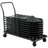 National Public Seating NPS Folding Chair Dolly For 1100 Chairs, Black (DY1100)