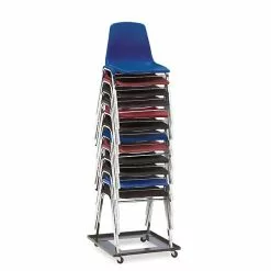 National Public Seating NPS Stack/Banquet Chair Dolly, Black (DY81)