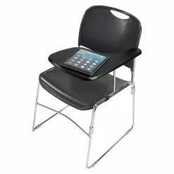 National Public Seating NPS 8500 Series Compact Stack Chair Left-Handed Tablet Arm, Black (TA85L) -Office Chairs Sale sp122994753 s7