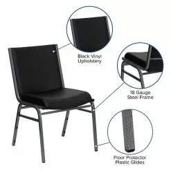 Flash Furniture HERCULES Vinyl Office Chair, Black (XU-60153-BK-VYL-GG) -Office Chairs Sale sp123069000 s7