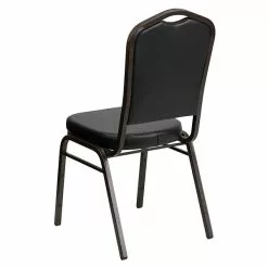 Flash Furniture HERCULES Banquet Chairs W/Black Vinyl & Gold Vein Frame, 4/Pack -Office Chairs Sale sp123070327 s7