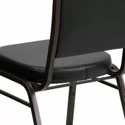 Flash Furniture HERCULES Banquet Chairs W/Black Vinyl & Gold Vein Frame, 4/Pack -Office Chairs Sale sp123070328 s7