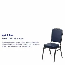 Flash Furniture HERCULES 4/Pack Banquet Chairs W/Vinyl Seat Silver Vein Frame (4FDC01SVNY) -Office Chairs Sale sp123070379 s7