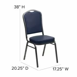 Flash Furniture HERCULES 4/Pack Banquet Chairs W/Vinyl Seat Silver Vein Frame (4FDC01SVNY) -Office Chairs Sale sp123070381 s7