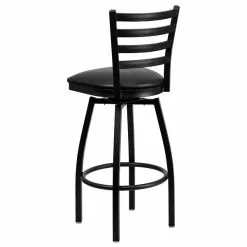 Flash Furniture Traditional Vinyl Restaurant Swivel Barstool With Back, Black (XU6F8BLDSWVBKV) -Office Chairs Sale sp123071234 s7