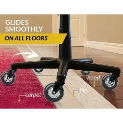 Lifelong Wheels Rollerblade Style Office Chair Casters Replacement Chair Wheels, Black/Gray (BL2375)