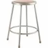 National Public Seating NPS 6200 Series 24" Heavy Duty Steel Stool, Gray -2 Pack (6224/2)