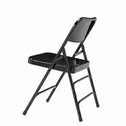 National Public Seating NPS 300 Series Premium All-Steel Triple Brace Double Hinge Folding Chairs, Black, 4 Pack (310/4) -Office Chairs Sale sp130557355 s7
